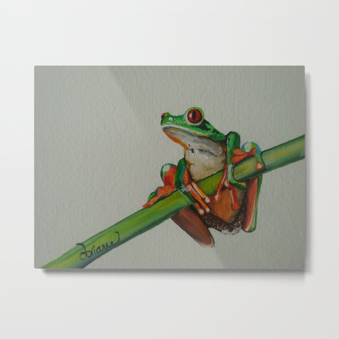 Handsome Frog Metal Print
