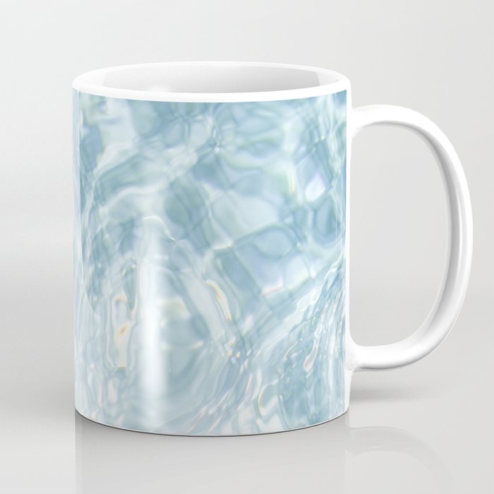 Clear Pool Water Photo | Pastel Color Art Print | Summer in Italy Travel Photography Coffee Mug