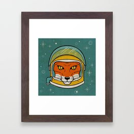 Fox Framed Art Print | Animal, Mid Century, Stars, Galaxy, Drawing, Space, Astronaut, Retor, Kids, Fox 