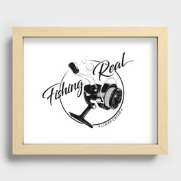 Fishing Real Recessed Framed Print