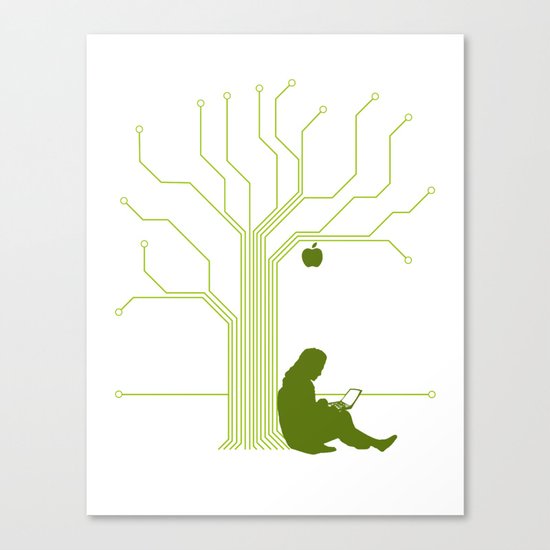 Apple CircuiTree Canvas Print
