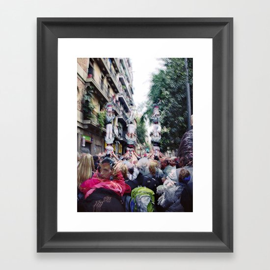 Sunday 11 November 2012: acceptable social climbing scenario Framed Art Print