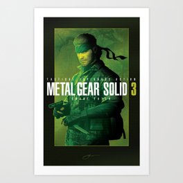 Solid Snake Art Prints Society6