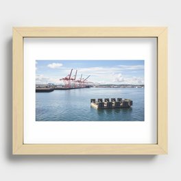 Seattle at Bay I Recessed Framed Print