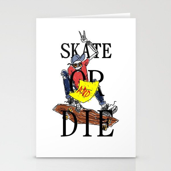 Skate And Die Stationery Cards