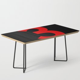 Number 3 (Red & Black) Coffee Table