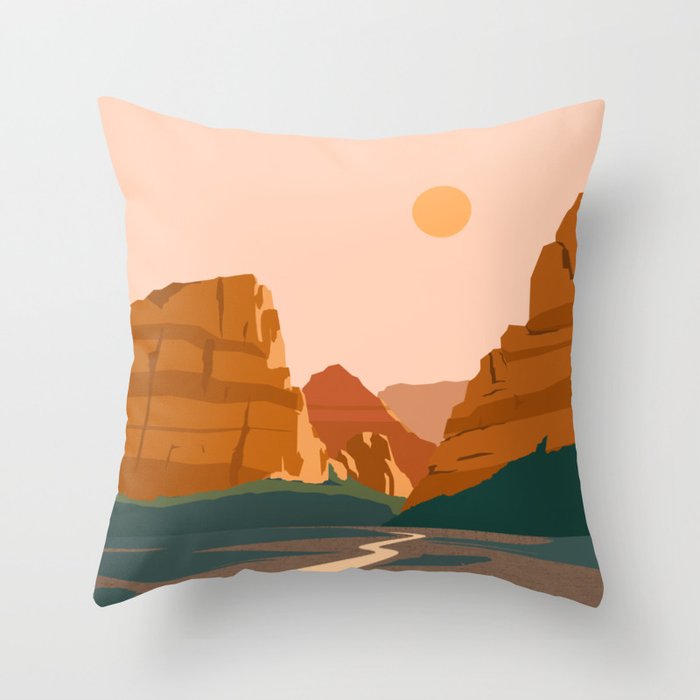 Zion Canyon Throw Pillow