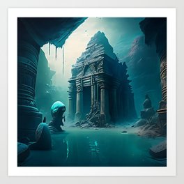"The Lost City: Uncovering the Hidden Wonders of the Jungle" Art Print
