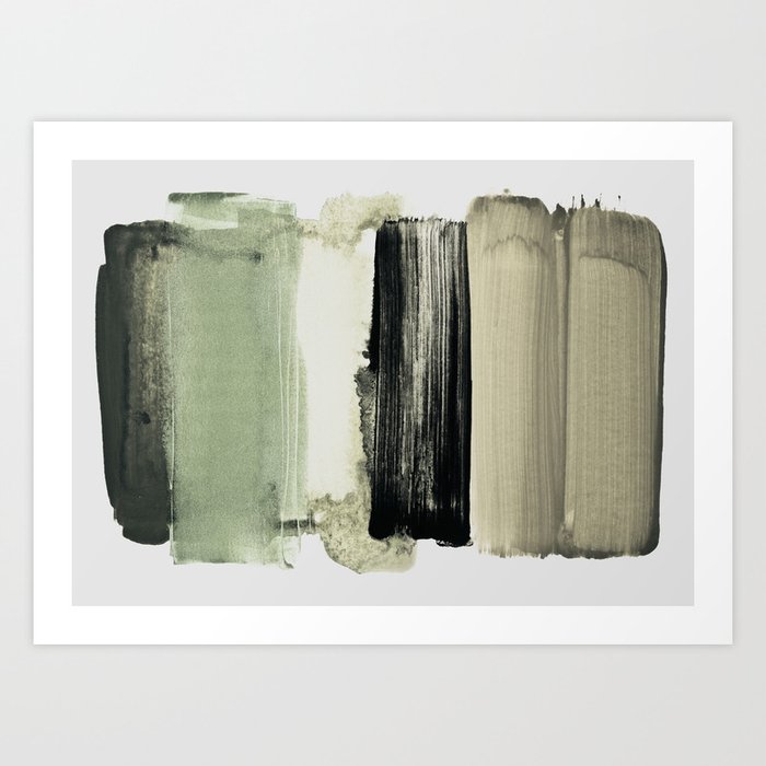 minimalism 21 greenish Art Print