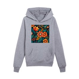 Boho Chic Floral Interior Design - Bring Nature's Beauty Indoors Kids Pullover Hoodie