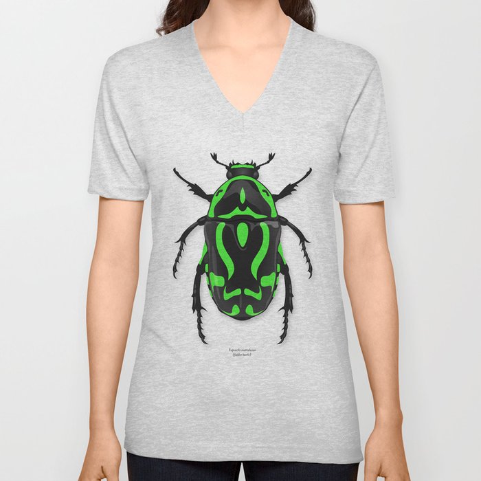 Fiddler Beetle V Neck T Shirt