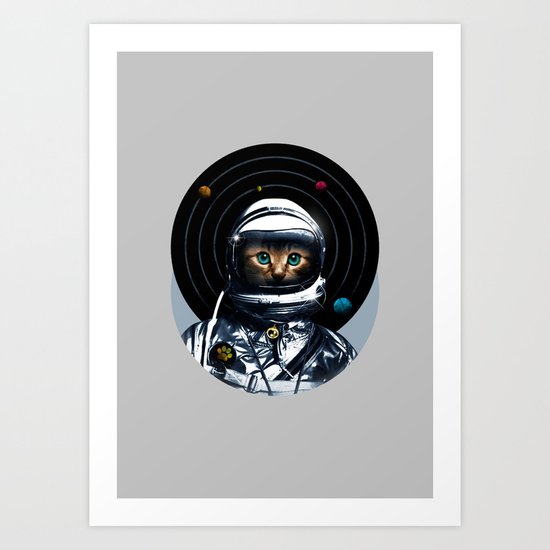 Space Kitten Art Print