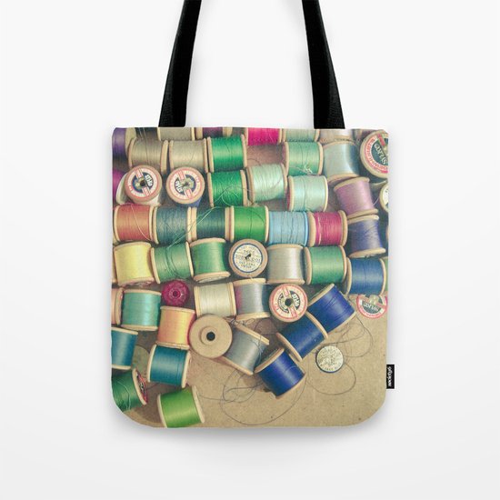 Cotton Reels Tote Bag