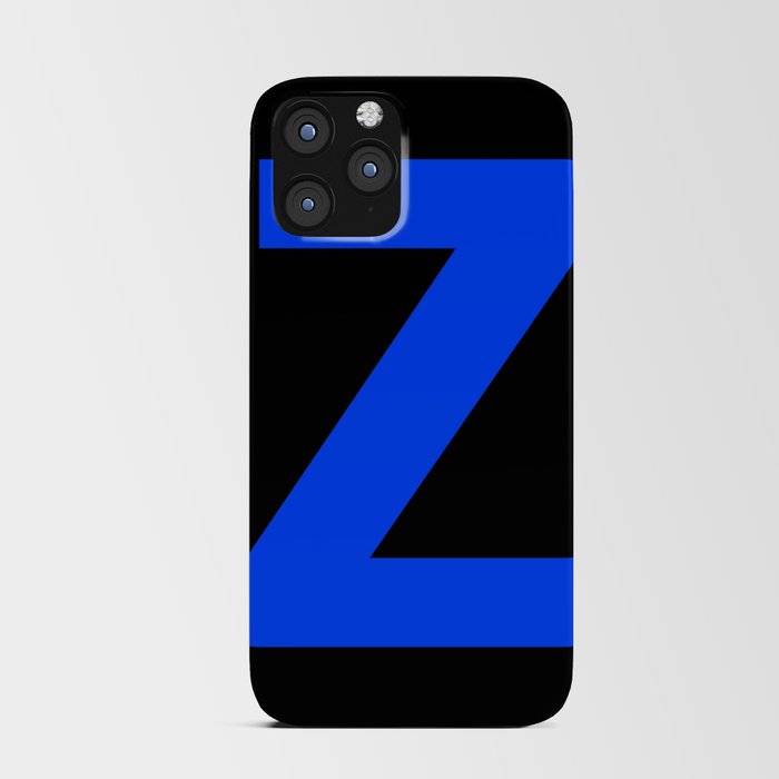 Letter Z (Blue & Black) iPhone Card Case