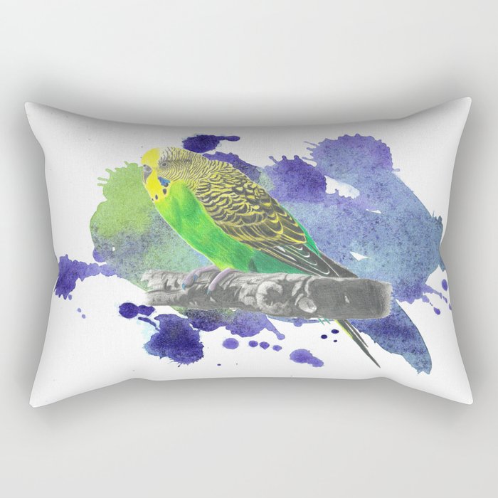 Rocker Parakeet  Rectangular Pillow