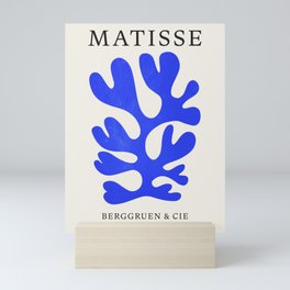 Electrik: Matisse Color Series III | Mid-Century Edition Mini Art Print | Boho, Leaf, Collage, Pop, Art, French, Matisse, Blue, Modern, Artist 