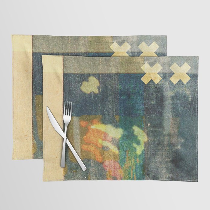 Collage Abstract Vintage Paper Placemat