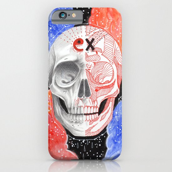 Skull in the space iPhone & iPod Case