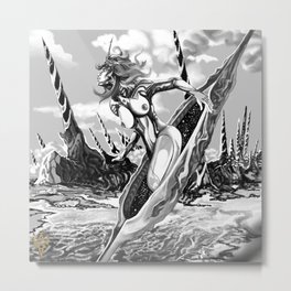 Thorn of Jupiter Metal Print | Graphite, Black And White, Oil, Vector, Comic, Street Art, Concept, Ink Pen, Stencil, Pop Art 