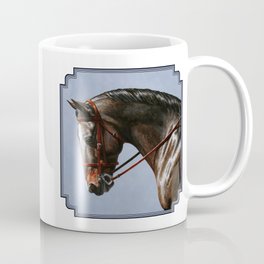 Brown Dressage Horse Coffee Mug