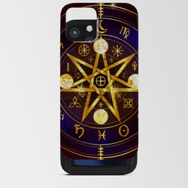 Magical Horoscope witchcraft pentagram iPhone Card Case