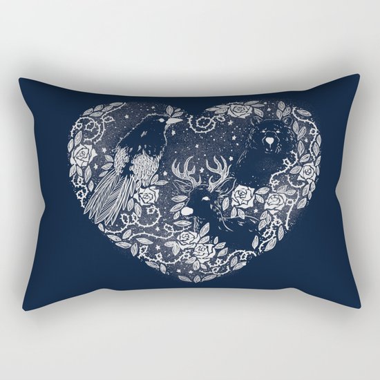 Foggy Forest Rectangular Pillow