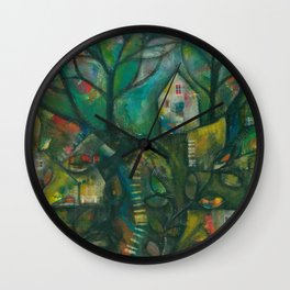 In the Deep Woods Wall Clock