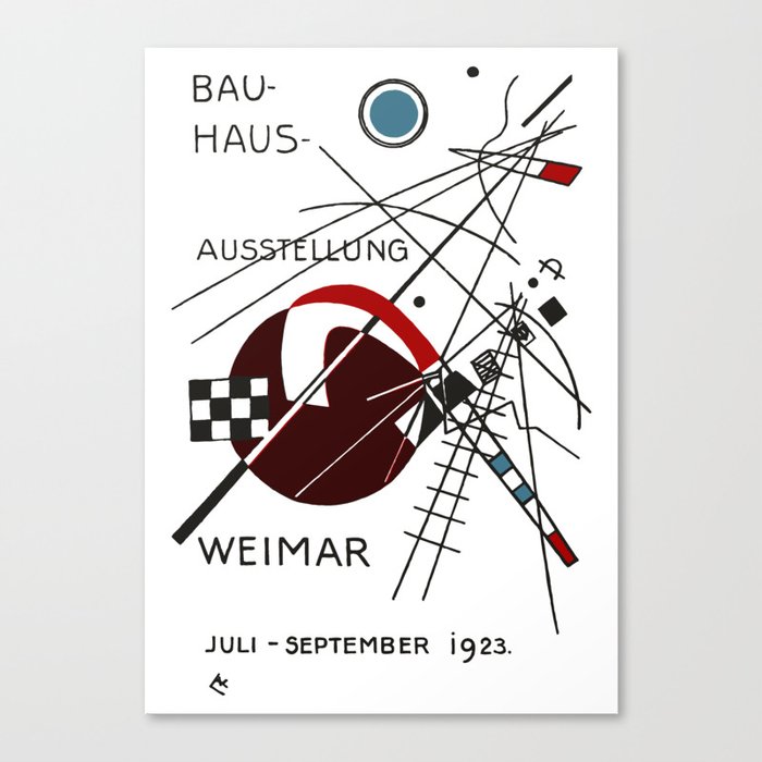 Kandinsky | Bauhaus Exhibition, 1923 Artwork Reproduction Canvas Print