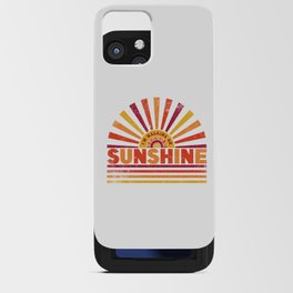 Sunshine, Happy Summer Sunflower Design iPhone Card Case