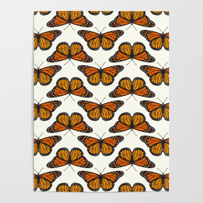 Monarch butterflies Poster