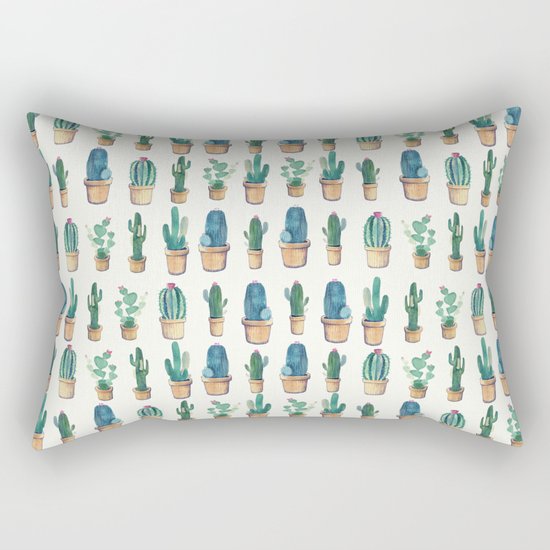cactus water color !! Rectangular Pillow
