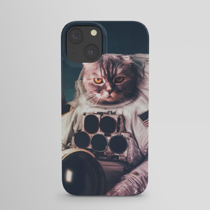 Beautiful cat astronaut iPhone Case