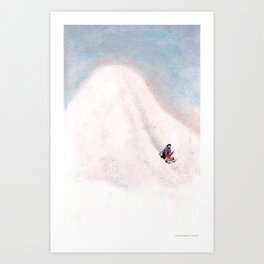 Snow day Art Print