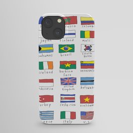 World traveler flags iPhone Case
