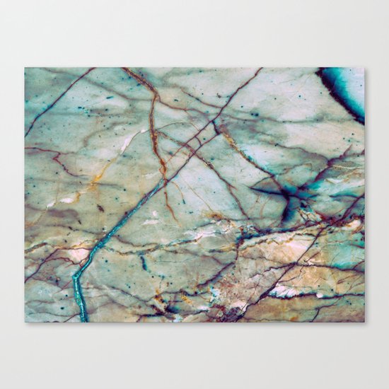 Azul Macaubas Marble Canvas Print