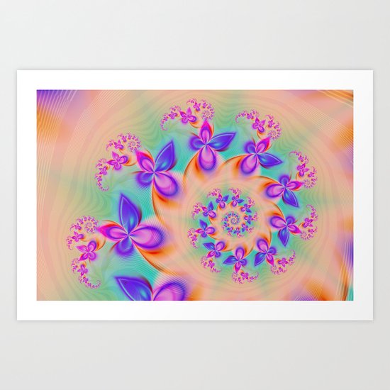 Butterflies flutter by Art Print