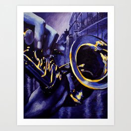 Jazzz Art Print | Music, Painting 
