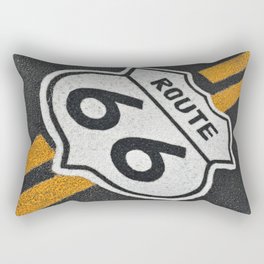 Route 66 sign. Rectangular Pillow