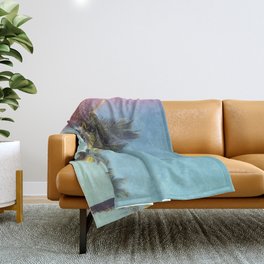 Tropical Palm Trees Throw Blanket