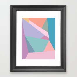 Bright Pastel Abstraction 30 Framed Art Print