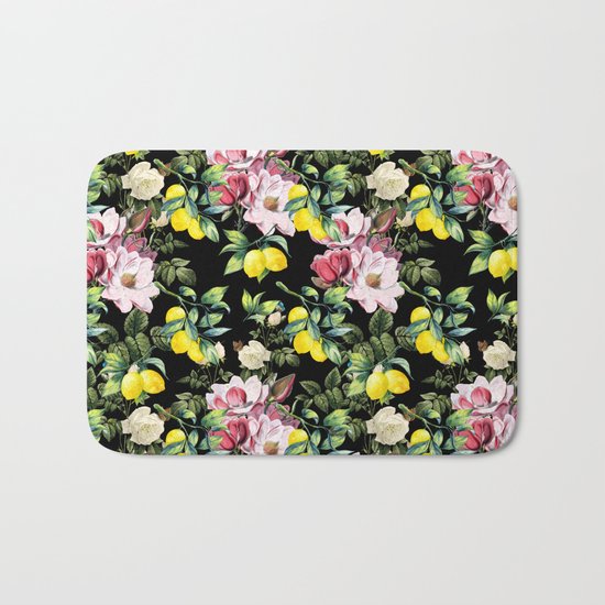 Botanical Pattern Bath Mat