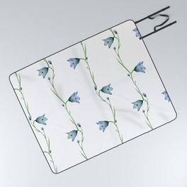 Bluebell Flowers Pattern Picnic Blanket