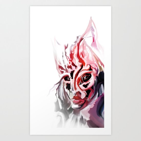 Masked Art Print