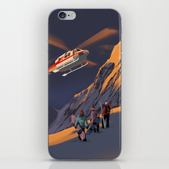 Sunrise Heli Ski iPhone Skin