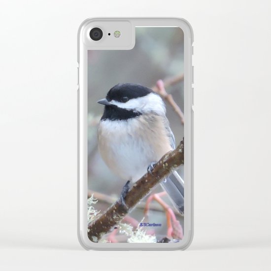Chickadee in the Alder Tree Clear iPhone Case