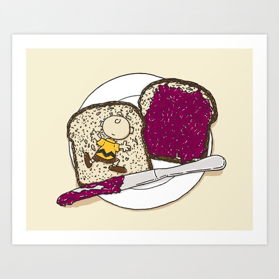 Peanut butter & Jelly Art Print