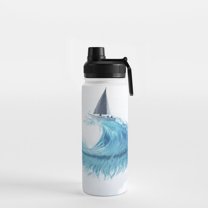 Water Feather • Blue Feather I Water Bottle