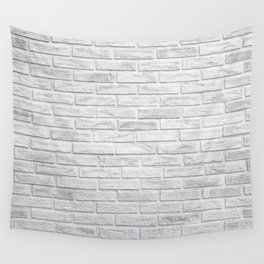 White Brick Wall Tapestry