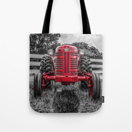 IH 300 Selective Red Crop Tractor Vintage Farming Equipment Antique Farm Machinery Tote Bag