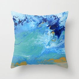 Ocean Swell Throw Pillow